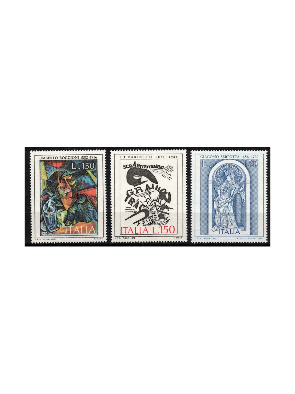ITALY 1976 Art 3v MNH**