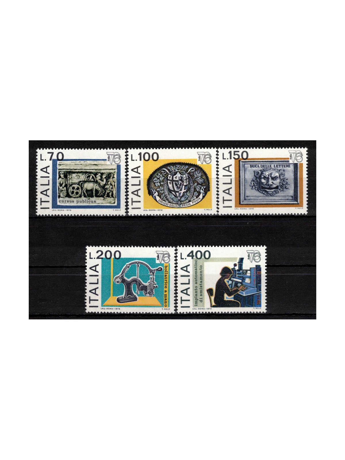 ITALY 1976 World Philatelic Exhibition 5v MNH**