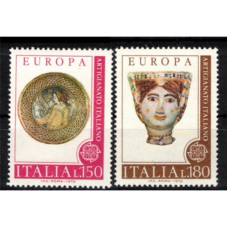 ITALIA 1976 Europa 2v MNH**