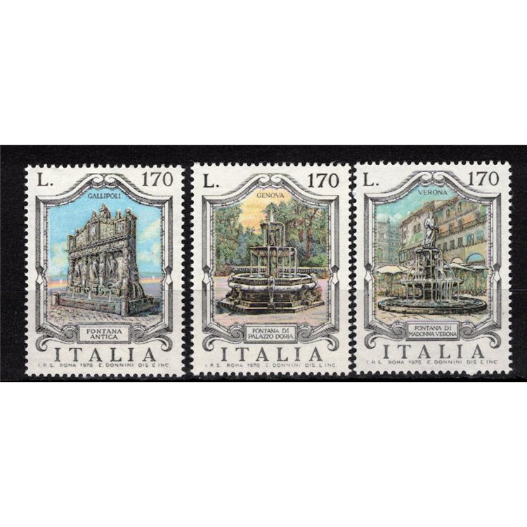 ITALIA 1976 Fontane 3v MNH**