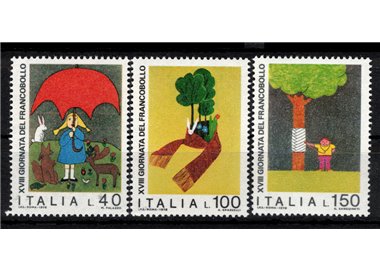 ITALIA 1976 Giornata del francobollo 3v MNH**