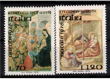 ITALIA 1976 Natale 2v MNH**