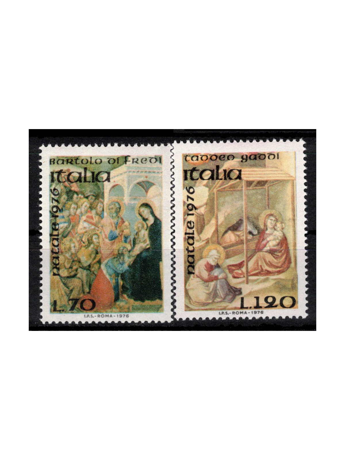 ITALY 1976 Christmas 2v MNH**
