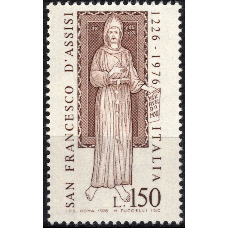 ITALIA 1976 San Francesco d'Assisi MNH**
