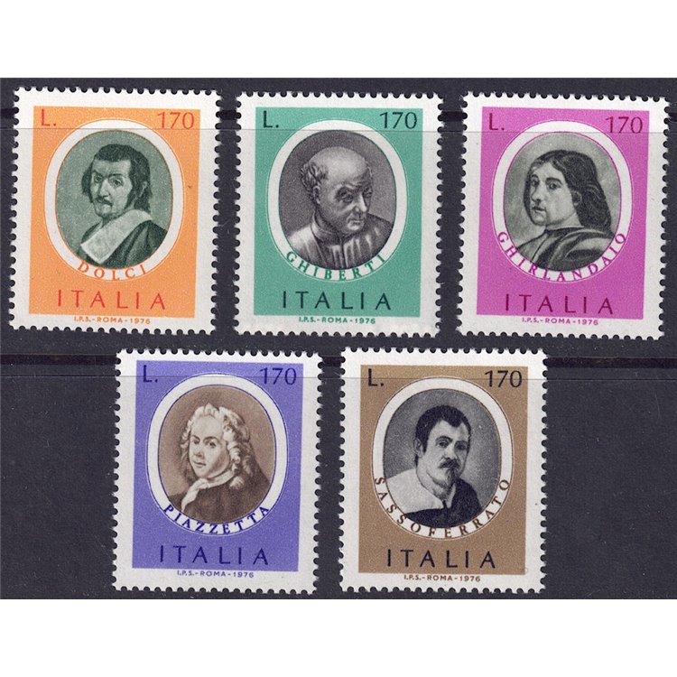 ITALIA 1976 Uomini illustri 5v MNH**