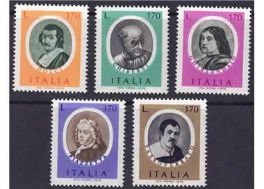 ITALY 1976 Illustrious Men 5v MNH**