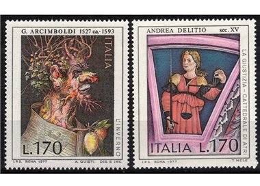 ITALIA 1977 Arte 2v MNH**
