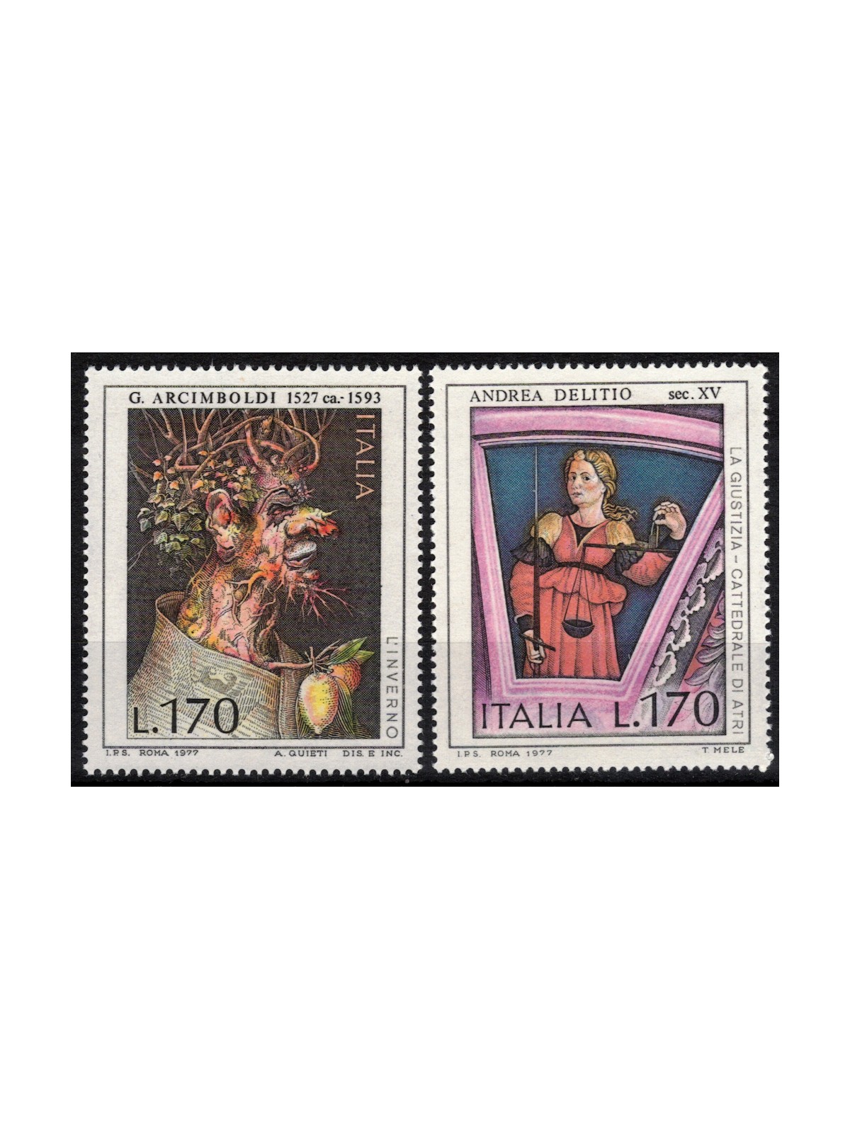 ITALY 1977 Art 2v MNH**