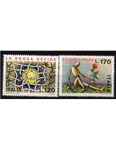 ITALY 1977 Campaign against drugs 2v MNH**