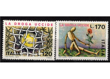 ITALY 1977 Campaign against drugs 2v MNH**