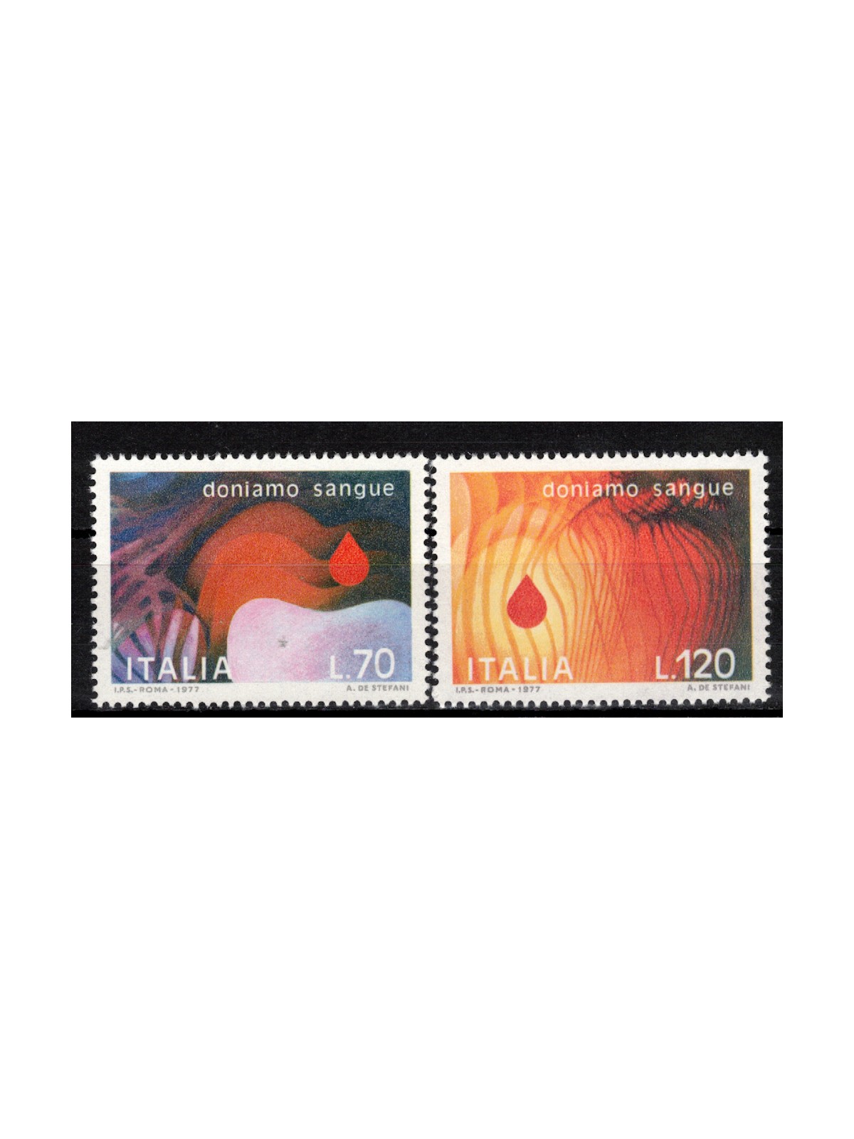ITALY 1977 Blood Donors 2v MNH**