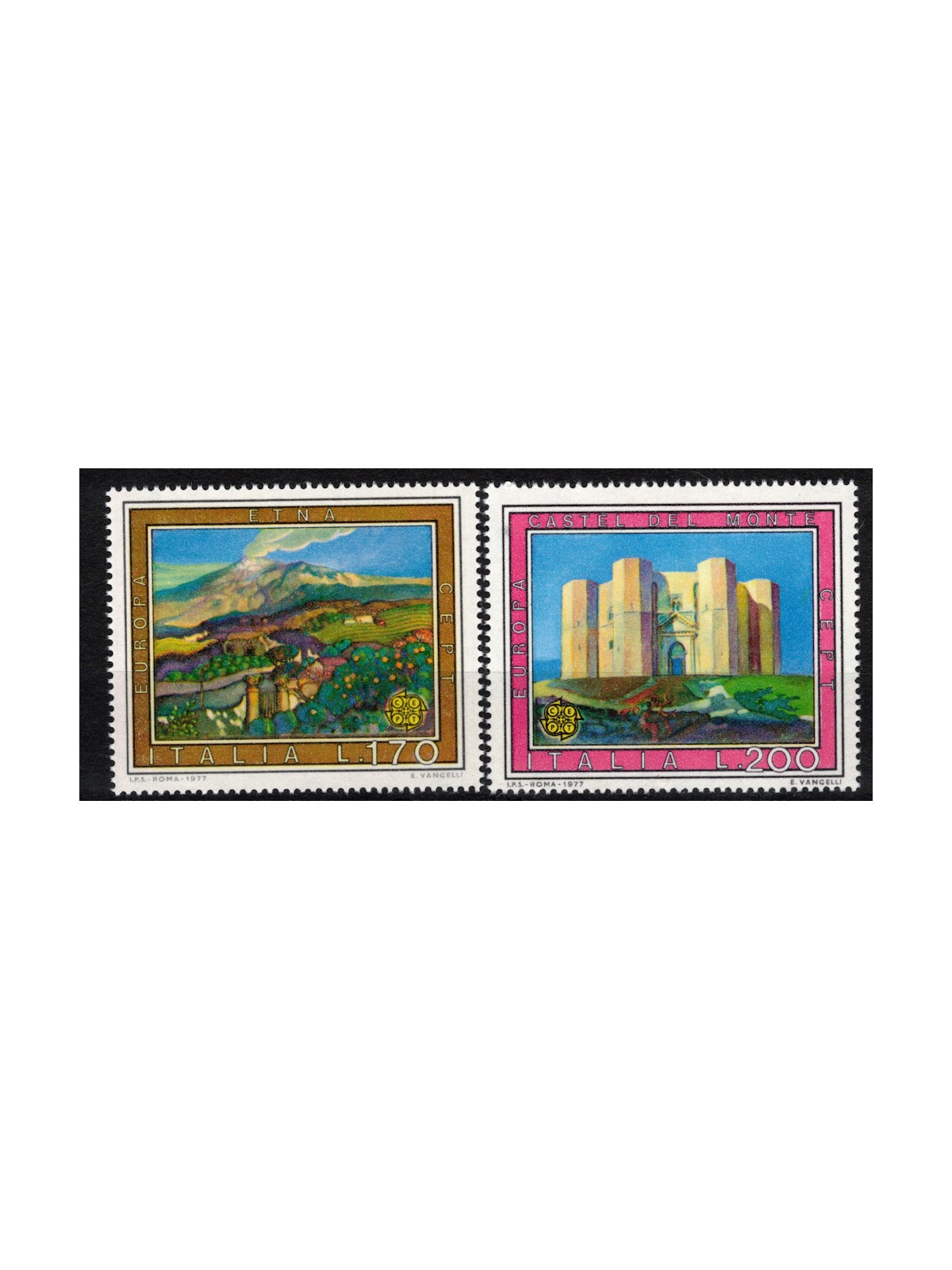 ITALIA 1977 Europa 2v MNH**