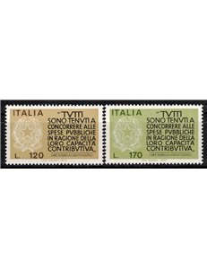 ITALIA 1977 Fedeltà contributiva 2v MNH**
