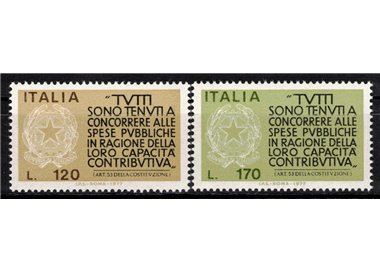 ITALY 1977 Contributory Loyalty 2v MNH**