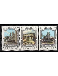 ITALY 1977 Fountains 3v MNH**