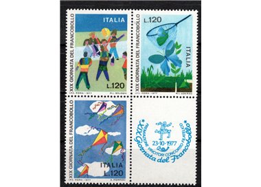 ITALIA 1977 Giornata del francobollo 3v MNH**