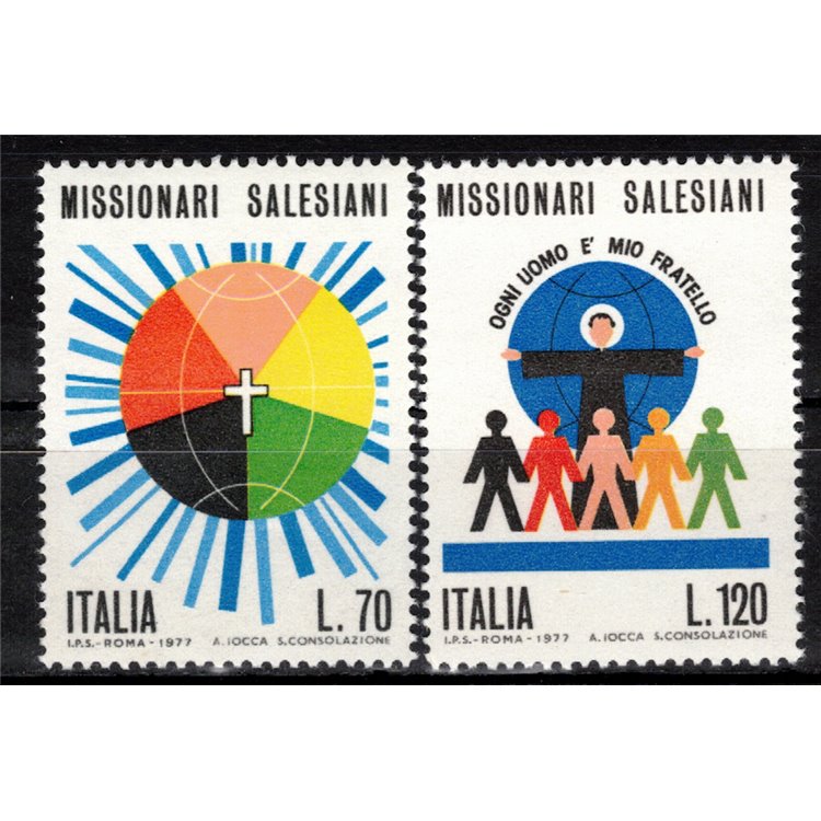 ITALY 1977 Salesian Missionaries 2v MNH**