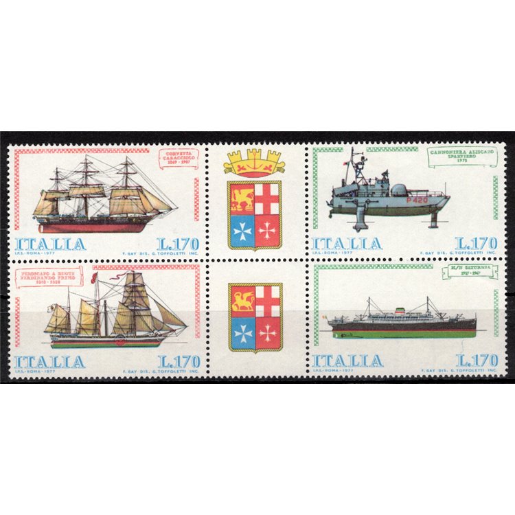ITALY 1977 Ships 4v MNH**