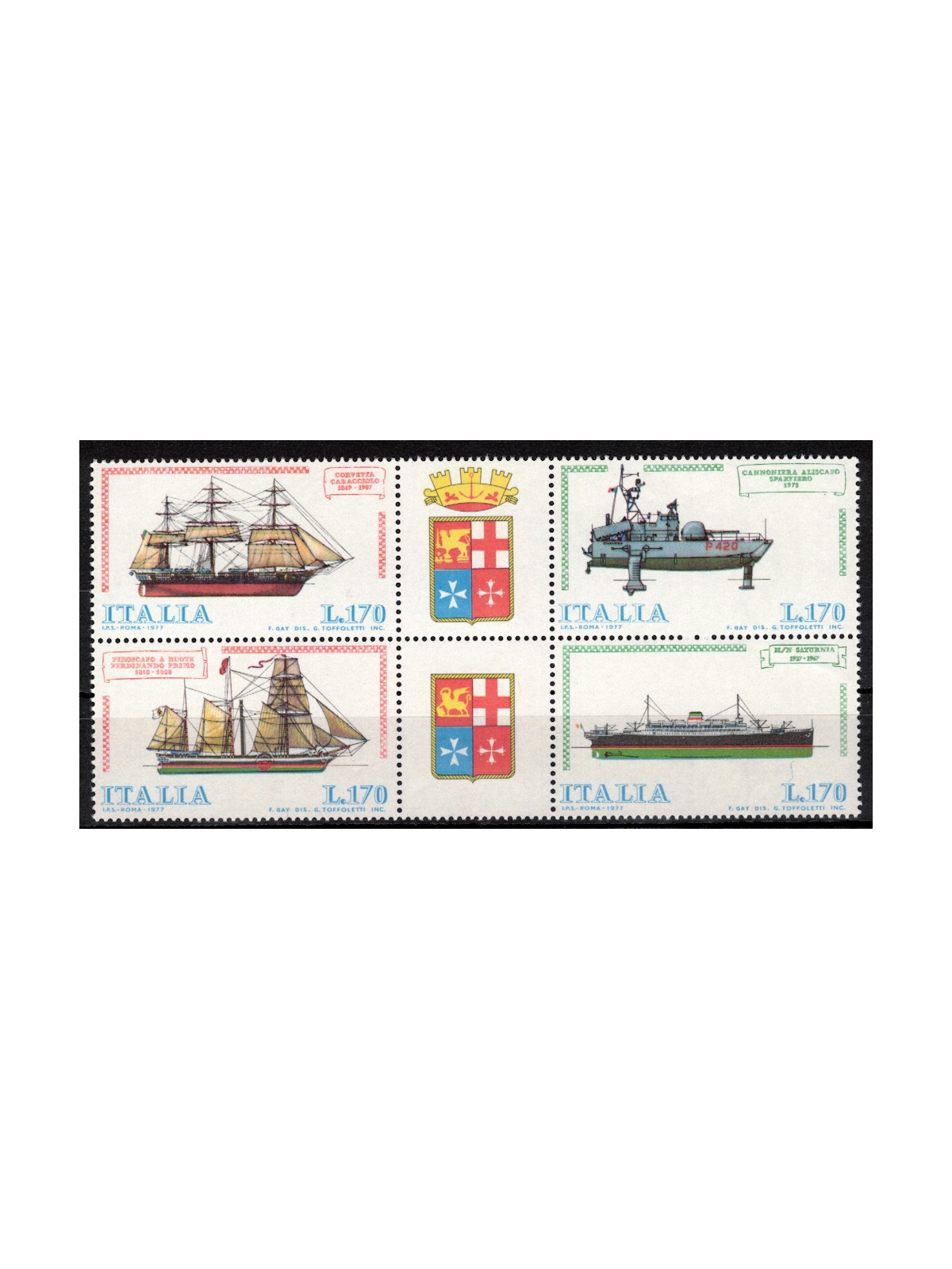 ITALY 1977 Ships 4v MNH**