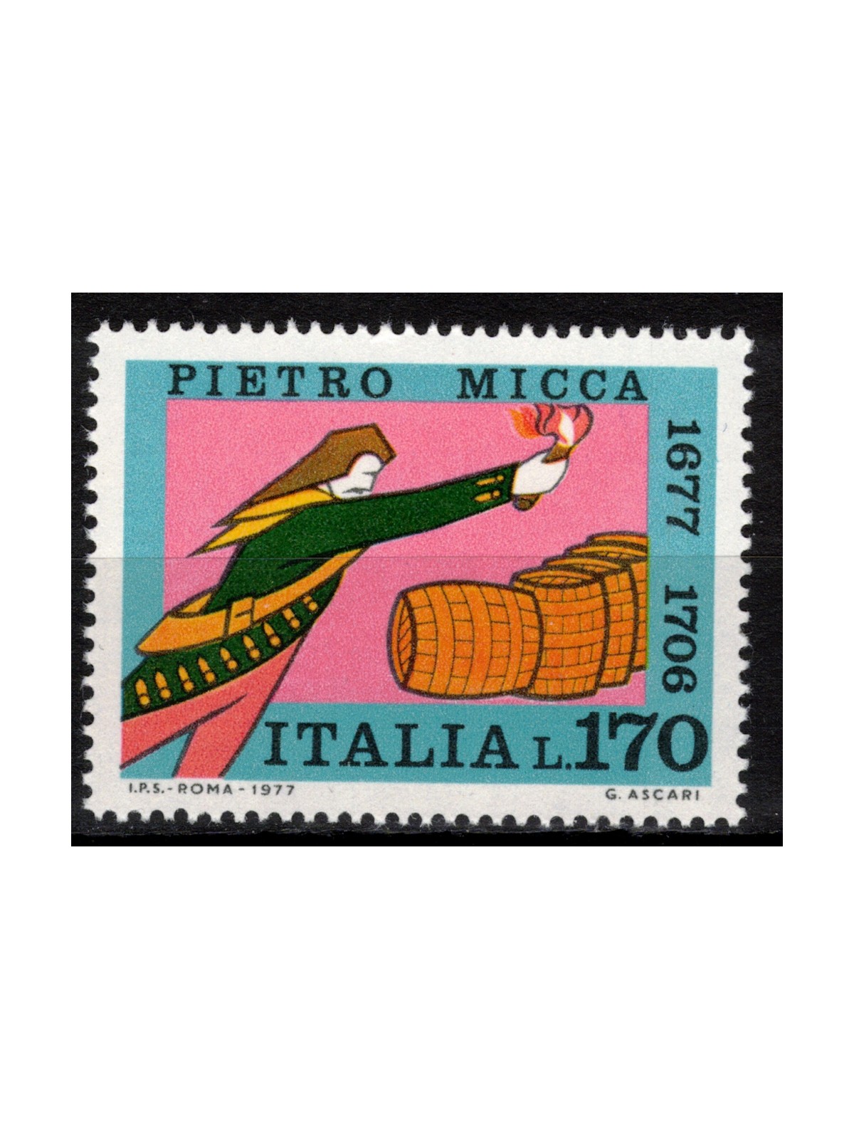 ITALY 1977 Pietro Micca MNH**