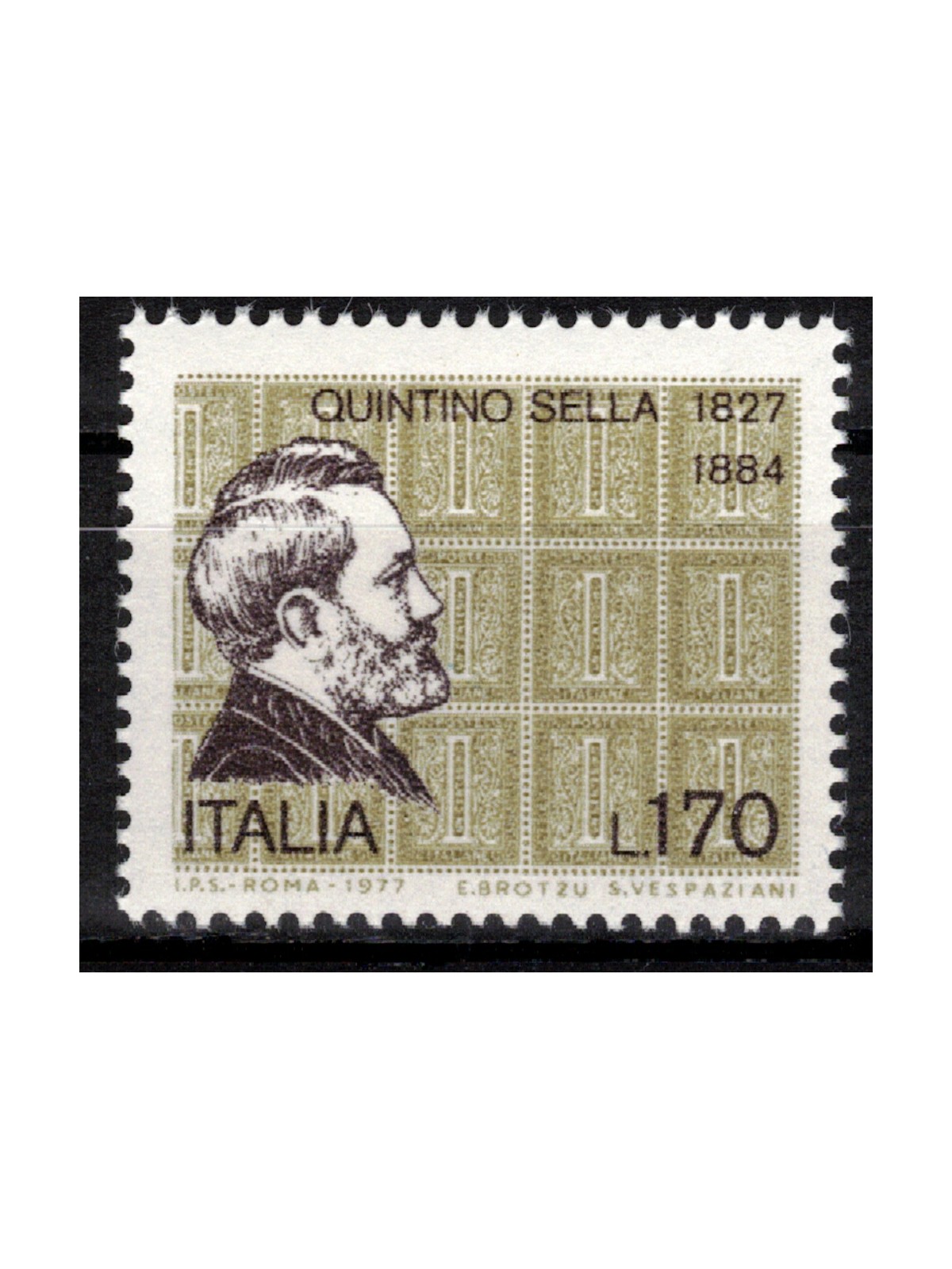 ITALY 1977 Quintino Sella MNH**