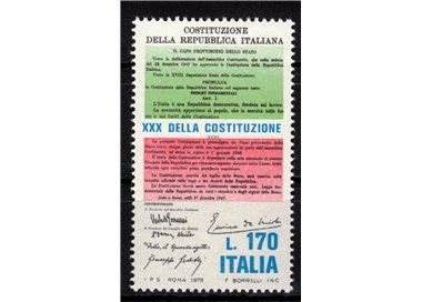 ITALIA 1978 Costituzione della Repubblica MNH**