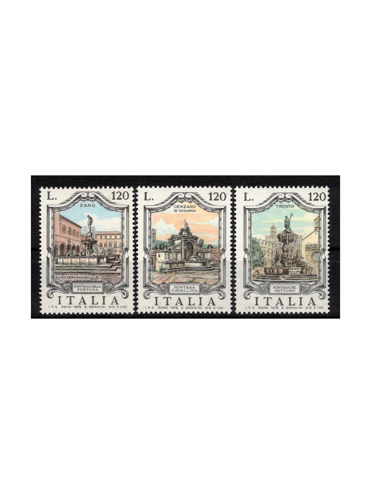 ITALIA 1978 Fontane 3v MNH**