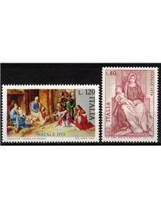 ITALIA 1978 Natale 2v MNH**
