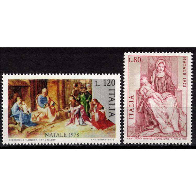 ITALIA 1978 Natale 2v MNH**