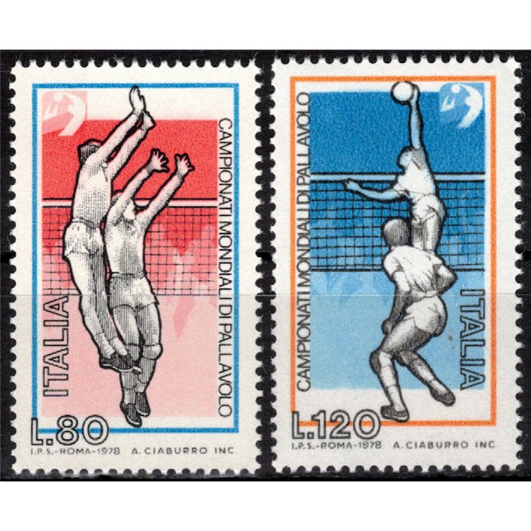 ITALIA 1978 Pallavolo 2v MNH**