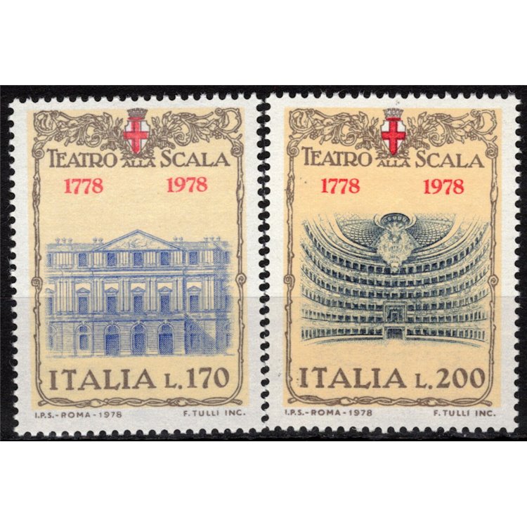 ITALY 1978 Teatro alla Scala 2v MNH**