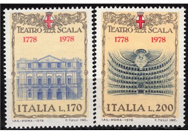 ITALY 1978 Teatro alla Scala 2v MNH**