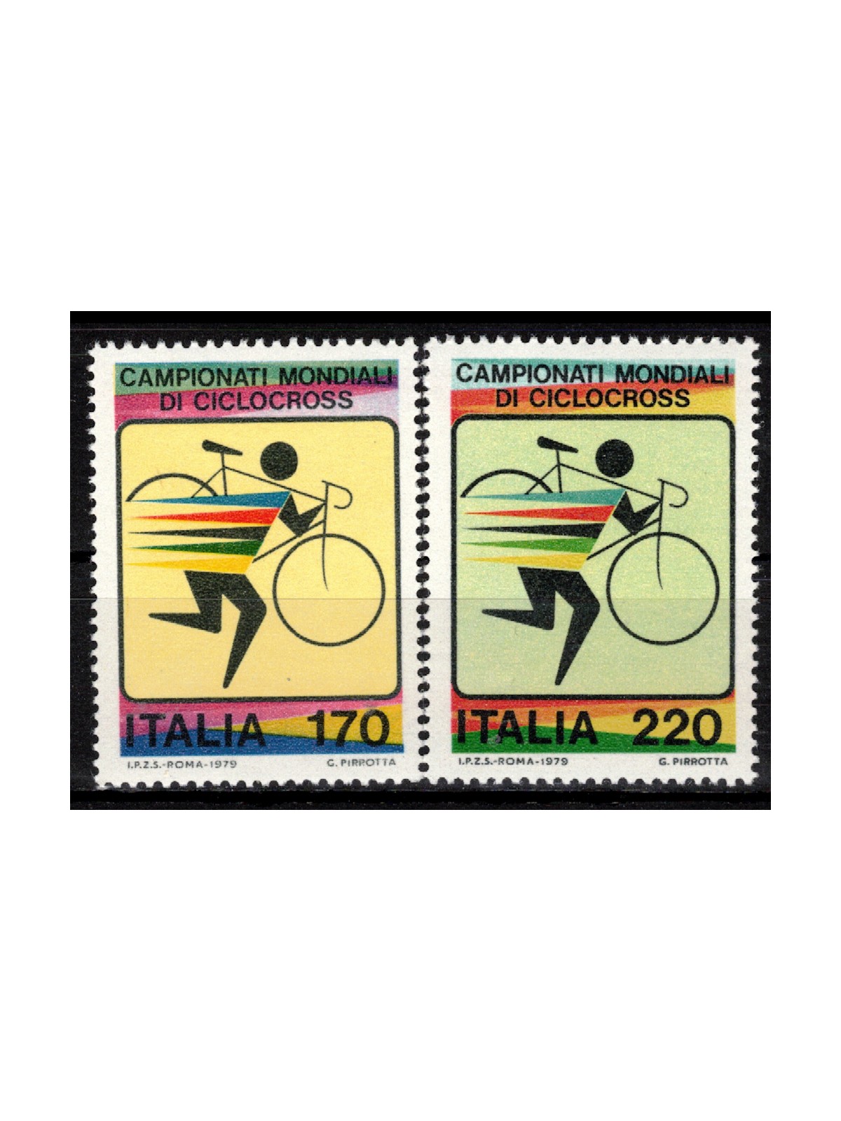 ITALY 1979 World Cyclo-cross Championships 2v MNH**
