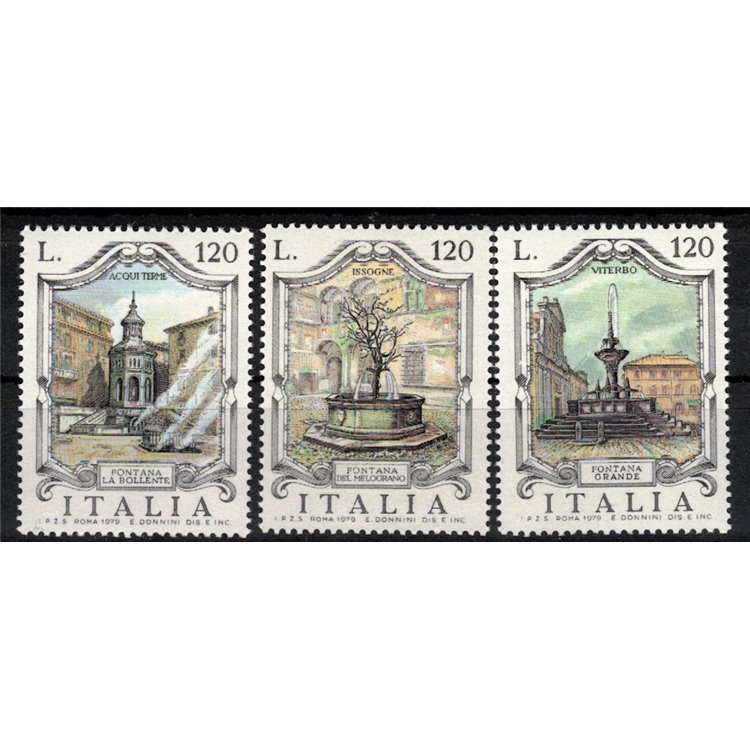 ITALY 1979 Fountains 3v MNH**