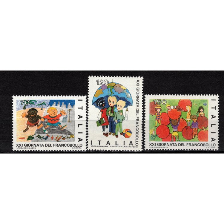 ITALIA 1979 Giornata del francobollo 3v MNH**