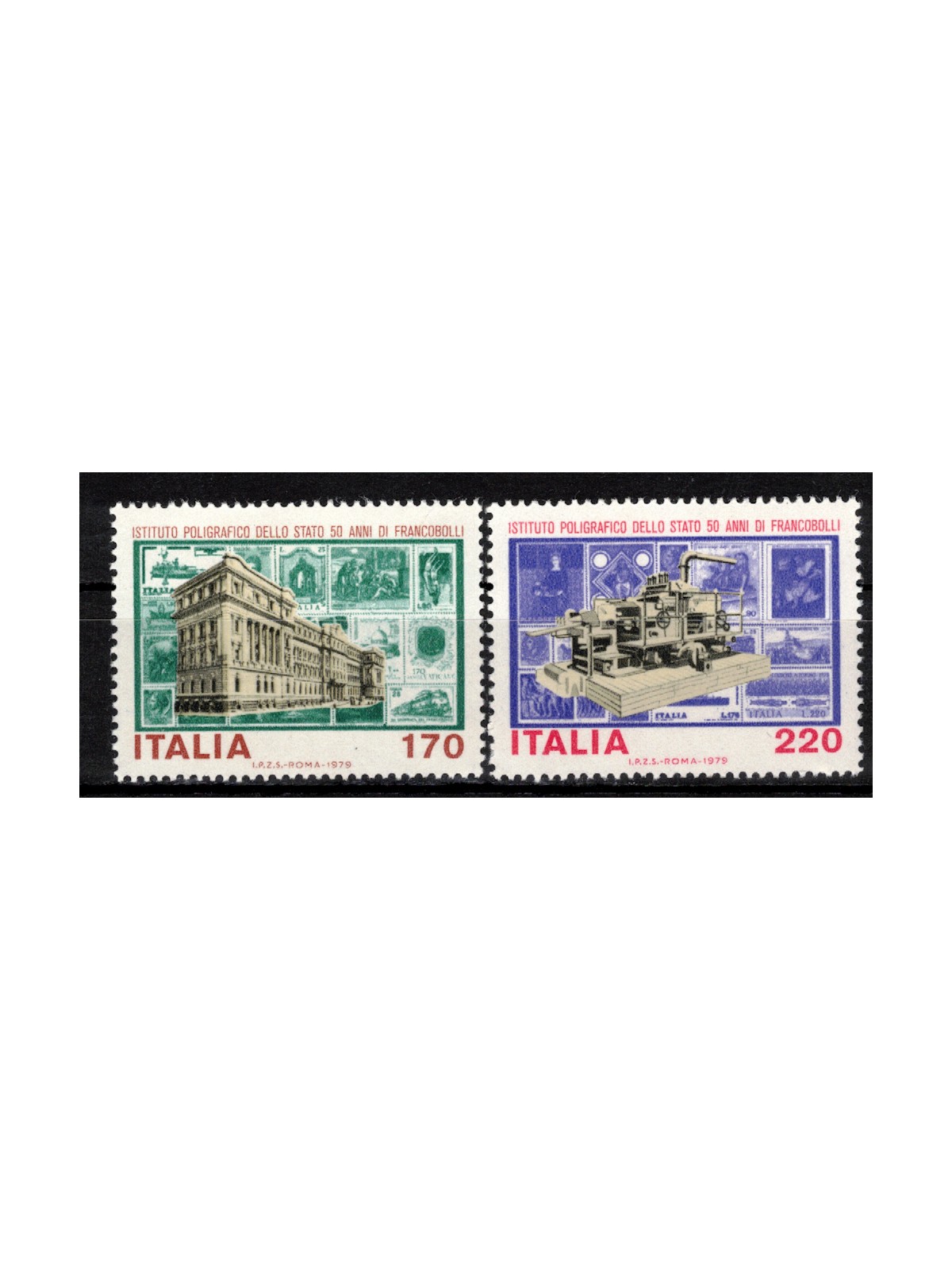 ITALIA 1979 Istituto Poligrafico dello Stato 2v MNH**
