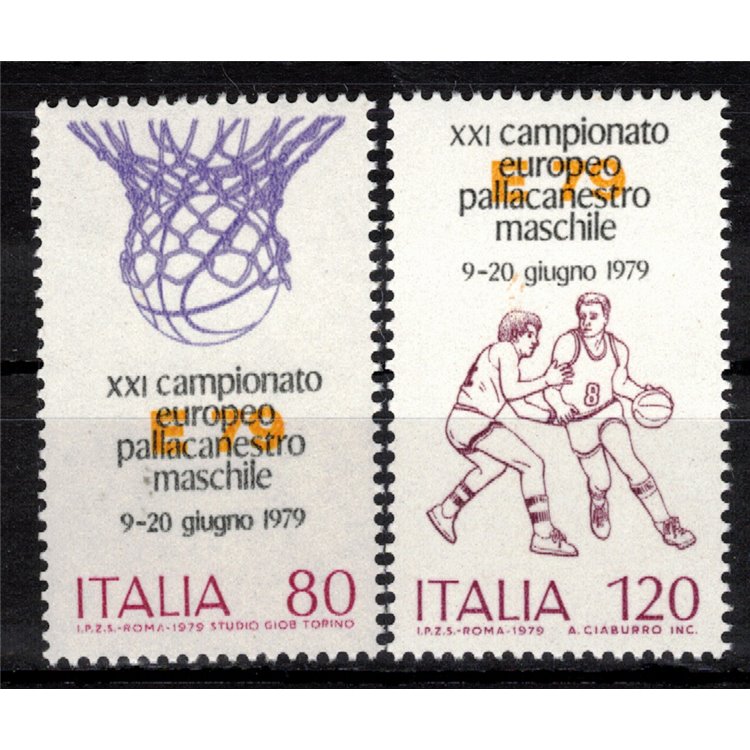 ITALY 1979 Basketball 2v MNH**
