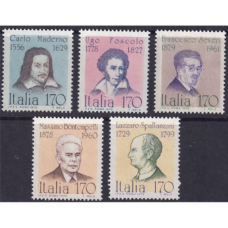 ITALY 1979 Illustrious Men 5v MNH**