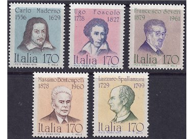 ITALY 1979 Illustrious Men 5v MNH**