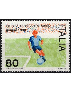 ITALIA 1980 Campionati europei di calcio MNH**