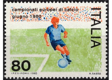 ITALIA 1980 Campionati europei di calcio MNH**