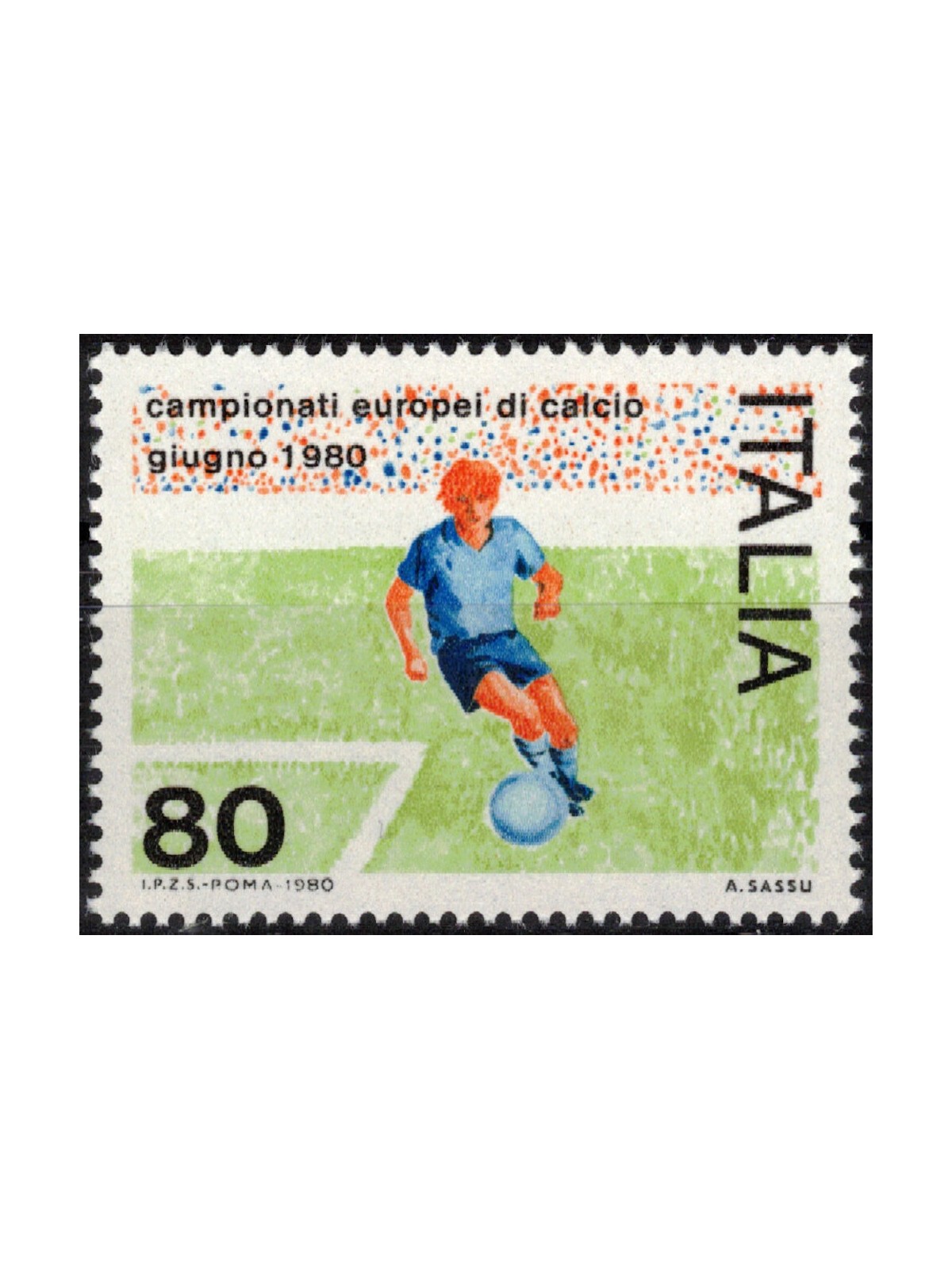 ITALY 1980 European Football Championship MNH**