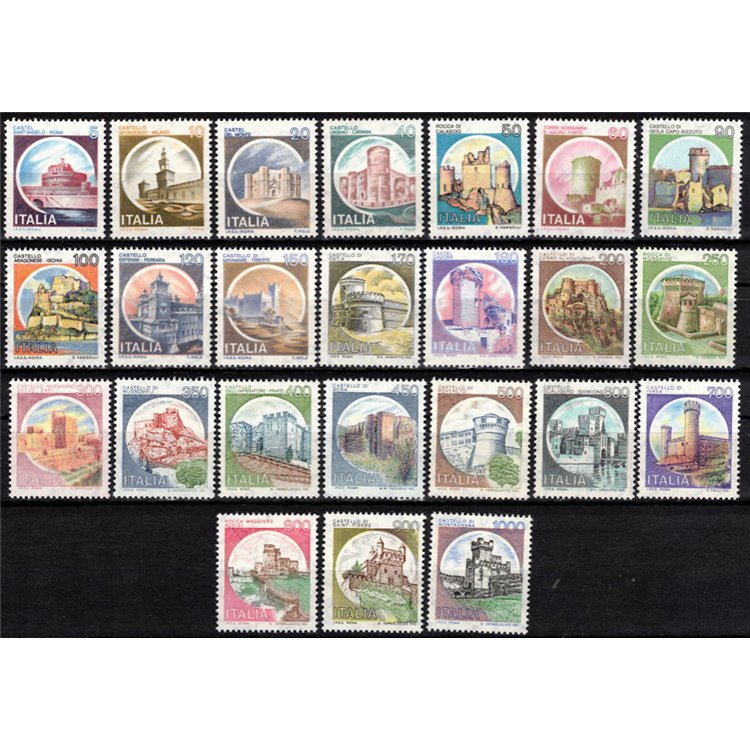 ITALIA 1980 Castelli d'Italia 24v MNH**