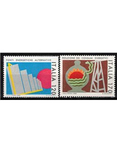 ITALY 1980 Energy consumption 2v MNH**