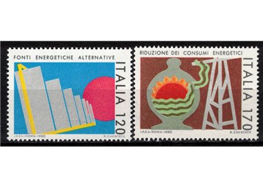 ITALY 1980 Energy consumption 2v MNH**