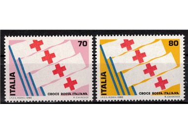 ITALY 1980 Red Cross 2v MNH**