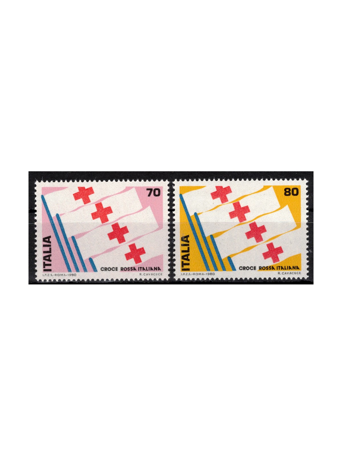 ITALIA 1980 Croce Rossa 2v MNH**