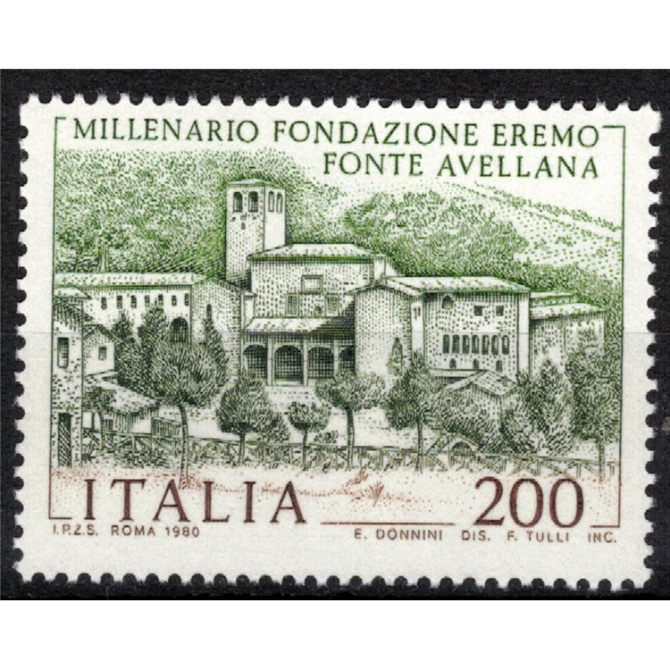 ITALY 1980 Hermitage of Fonte Avellana MNH**