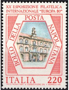 ITALIA 1980 Esposizione filatelica di Napoli MNH**