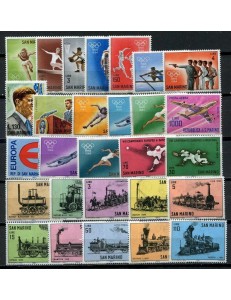 SAN MARINO 1964 Annata completa 28v MNH**